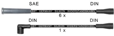 Bbt Zündleitungssatz [Hersteller-Nr. ZK1893] für Ford von BBT