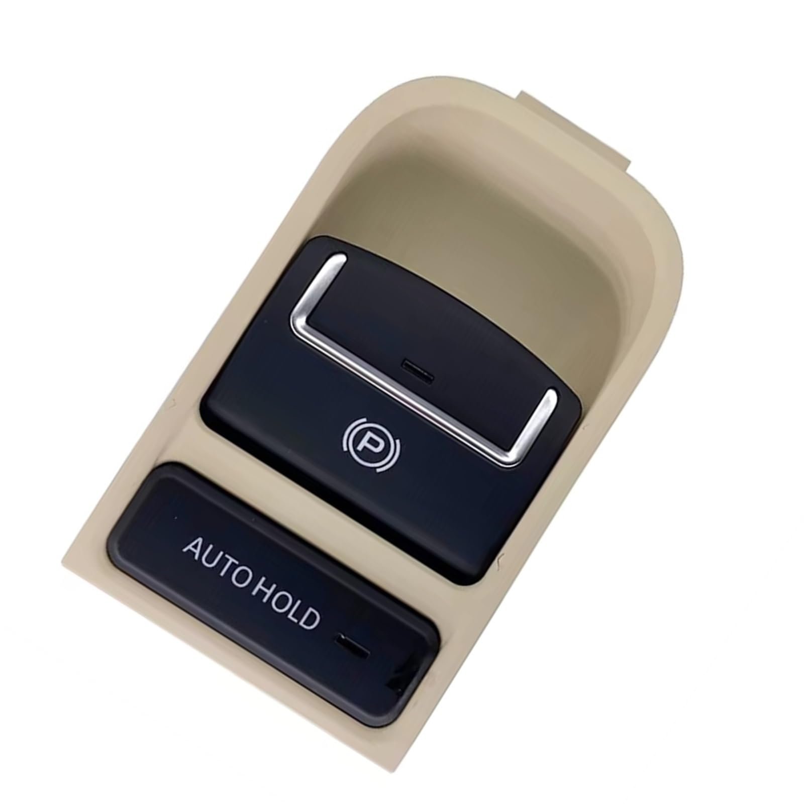 BBWUQIU Auto-Bremsknopf Kompatibel Mit Seat Für Alhambra 2011 2012 2013 2014 2015 Elektronischer Handbremsschalter Parkhandbremse Schwarz/Beige Ersatz-OEM: 5N0927225A(Beige) von BBWUQIU