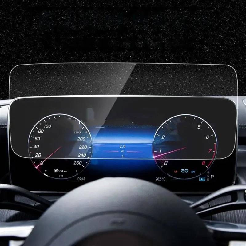 BBWUQIU Displayschutzfolie Kompatibel Mit Benz Für Eqe 350 2022 Gehärtetem Glas Schutz Film Auto Navigation Display Schutz Film Aufkleber Dashboard Schutz Film(Instrument Panel) von BBWUQIU