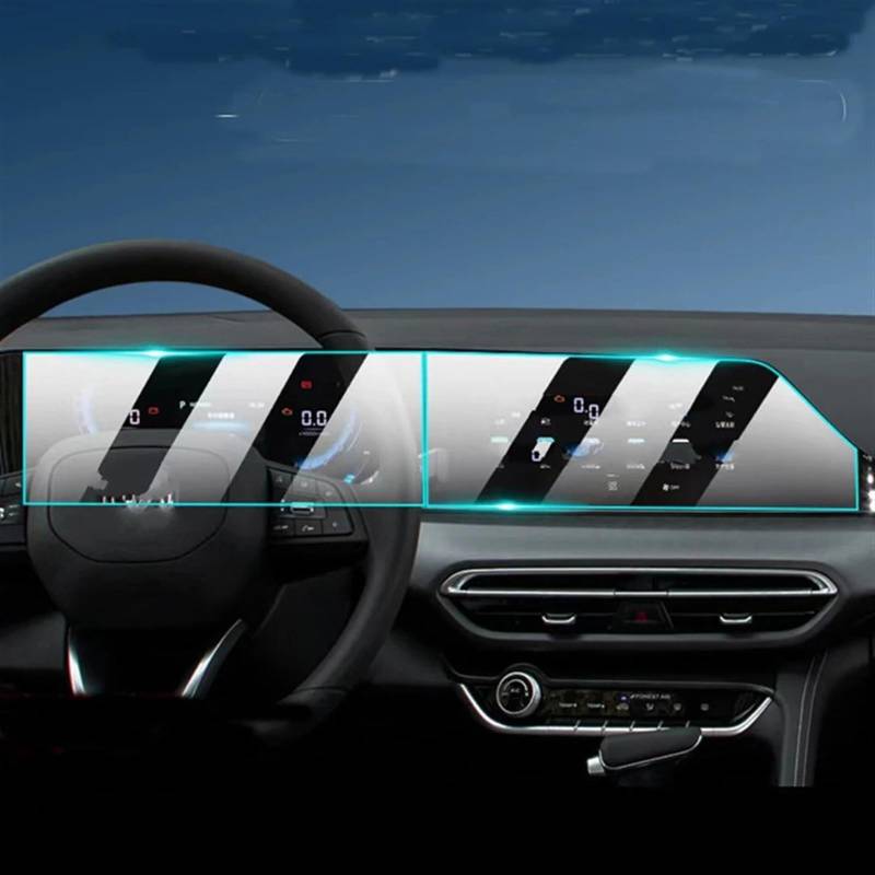 BBWUQIU Displayschutzfolie Kompatibel Mit Changan Für Eado Plus 2020 2021 Auto Navigation Display-schutzfolie Aufkleber Auto Navigation Display-schutzfolie Aufkleber(Lhd GPS and Instrument) von BBWUQIU