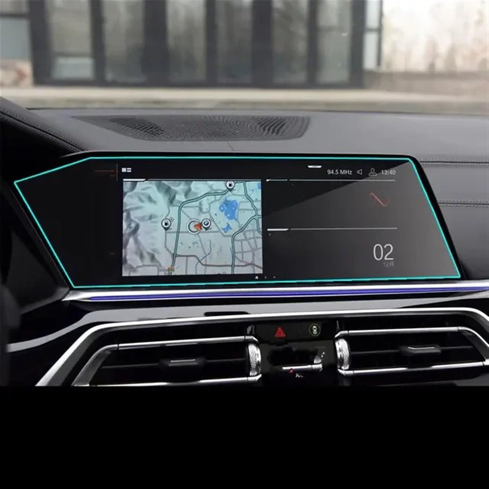 BBWUQIU Displayschutzfolie Kompatibel Mit Für X5 Für X6 2019 2020 Auto-Innenraum-Schutzfolie Auto-Navigations-Bildschirm-Schutzfolienaufkleber Autozubehör(GPS Glass) von BBWUQIU