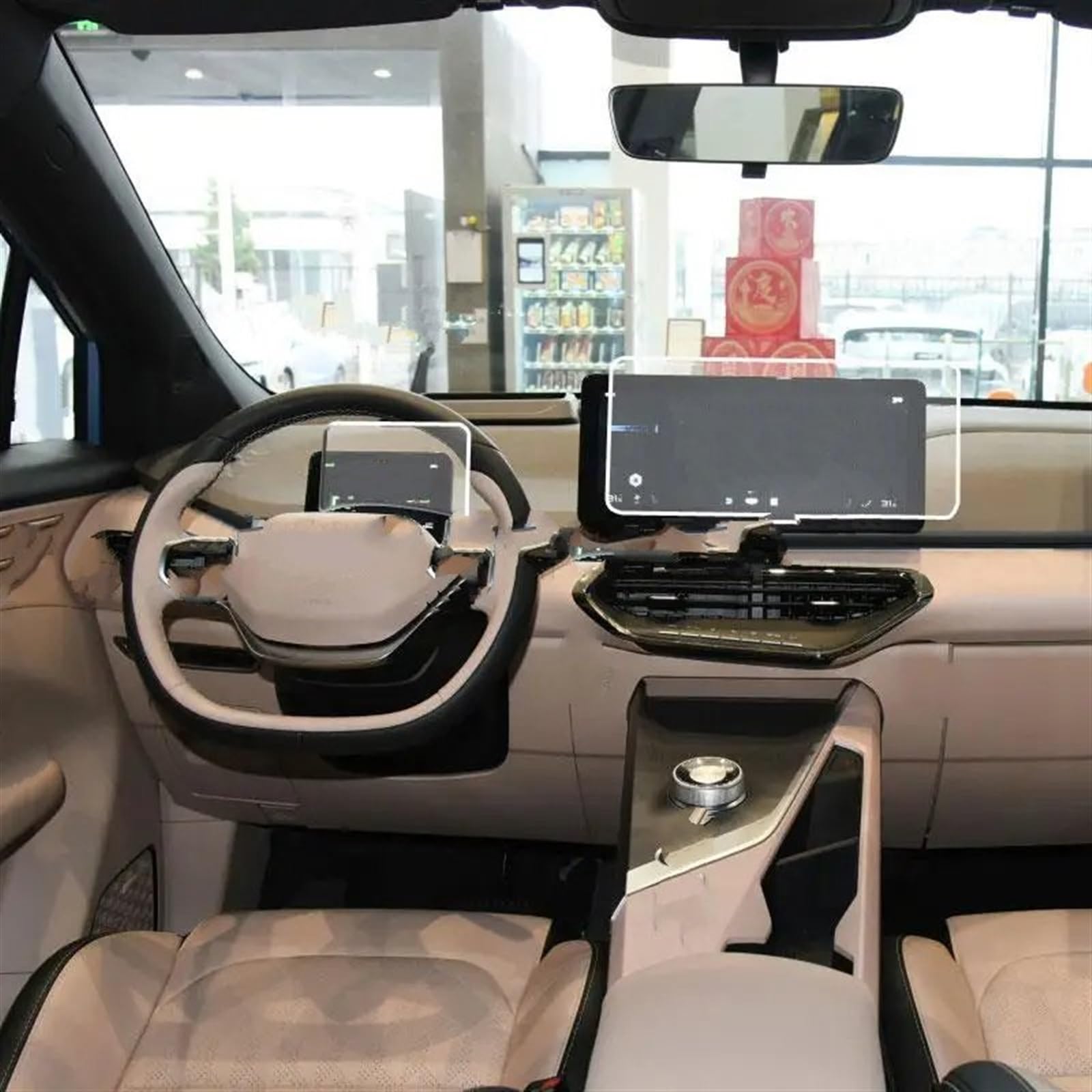 BBWUQIU Displayschutzfolie Kompatibel Mit Geely Für Geometry C 2020 2021 2022 Auto-Innenraum-Armaturenbrett-Schutzfolie Auto-Instrument-Schutzfolie Autozubehör(GPS and Instrument) von BBWUQIU