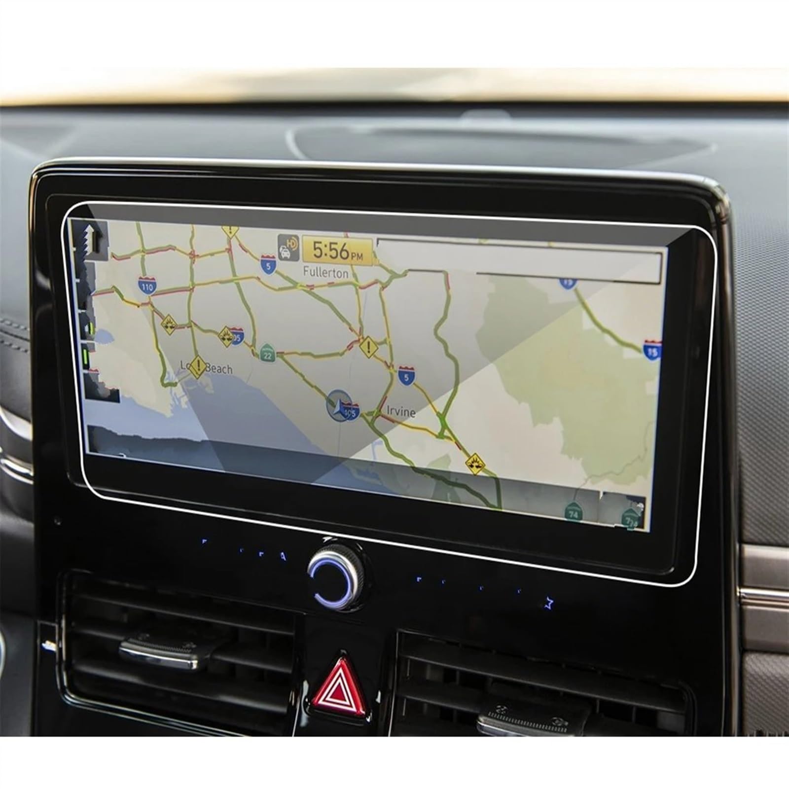 BBWUQIU Displayschutzfolie Kompatibel Mit Hyundai Für Ioniq 2020 10,25 Zoll Auto-Innenraum-Armaturenbrett-Schutzfolie Auto-Navigations-Bildschirm-Schutzfolienaufkleber von BBWUQIU