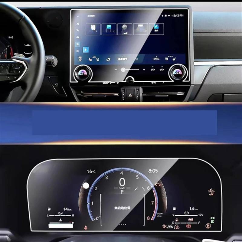 BBWUQIU Displayschutzfolie Kompatibel Mit Lexus Für Gx 2024 Displayschutzfolie Aus Gehärtetem Glas Displayschutzfolie Aus Gehärtetem Glas Autoinnenraum-Schutzfolie(GPS and Dashboard) von BBWUQIU