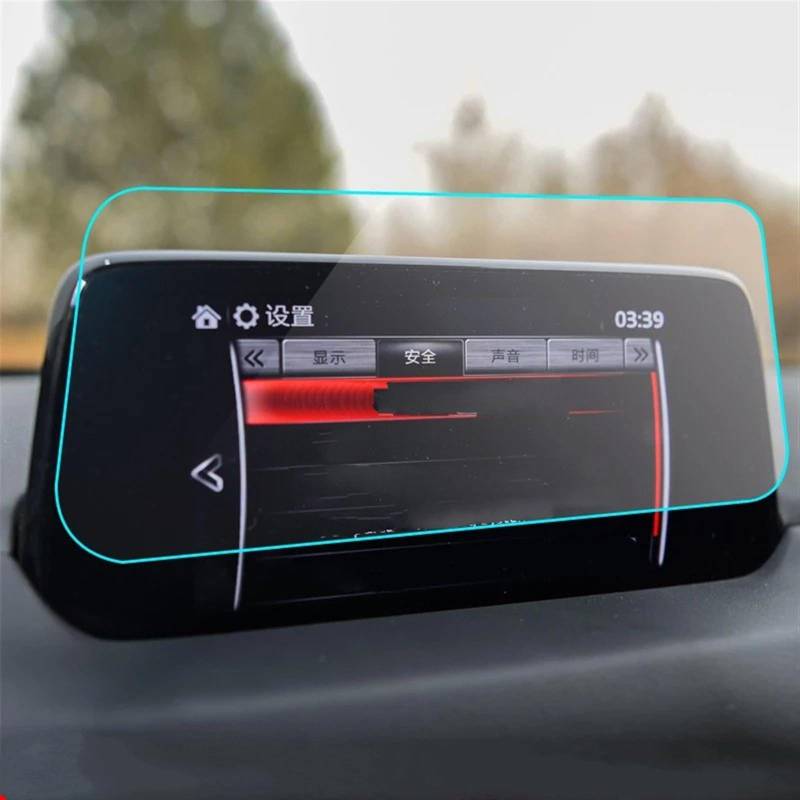 BBWUQIU Displayschutzfolie Kompatibel Mit Mazda Für Cx8 2019 2020 Autoinstrument Transparente Schutzfolie Displayschutzfolie Aus Gehärtetem Glas Autozubehör von BBWUQIU