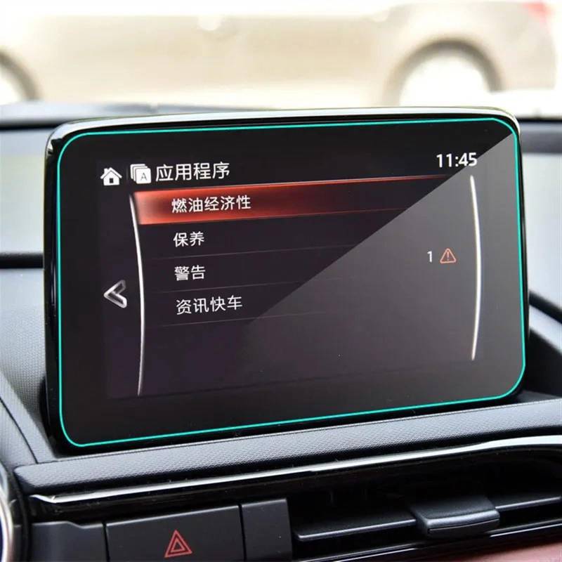 BBWUQIU Displayschutzfolie Kompatibel Mit Mazda Für Mx-5 Für Cx 3 2016 2017 2018 2019 Navigationsdisplay Schutzfolie Armaturenbrett Schutzfolie Autozubehör von BBWUQIU