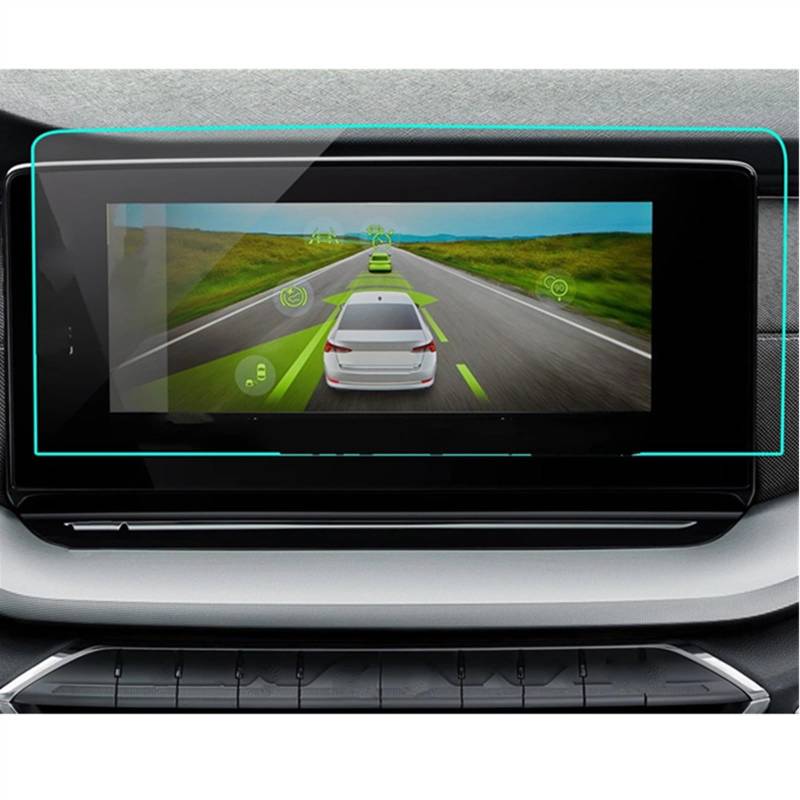 BBWUQIU Displayschutzfolie Kompatibel Mit Octavia Für G-tec 2020 2021 10 Zoll Auto Instrument Transparente Schutzhülle Film Navigation Display Screen Schutz Film von BBWUQIU