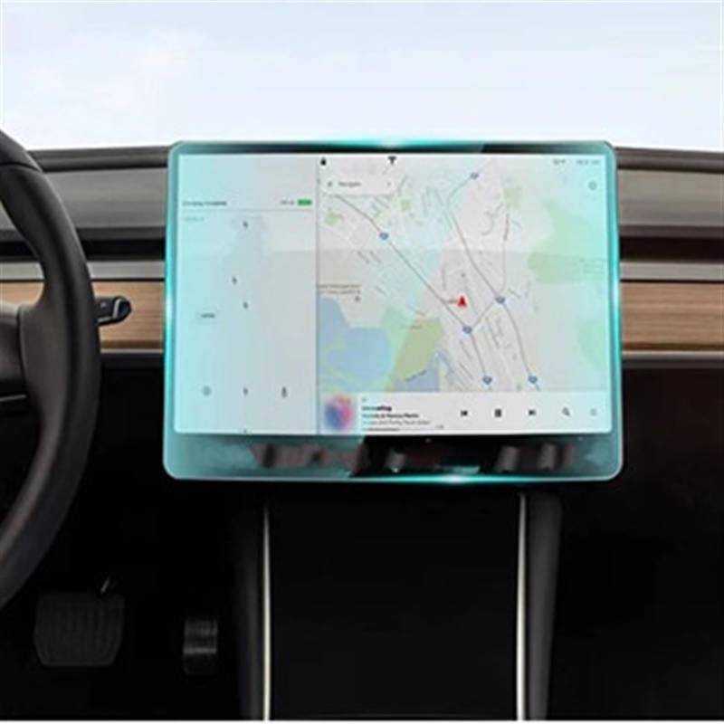 BBWUQIU Displayschutzfolie Kompatibel Mit Tesla Für Model 3 2024 Navigationsdisplay-Schutzfolie Displayschutzfolie Aus Gehärtetem Glas Autozubehör von BBWUQIU