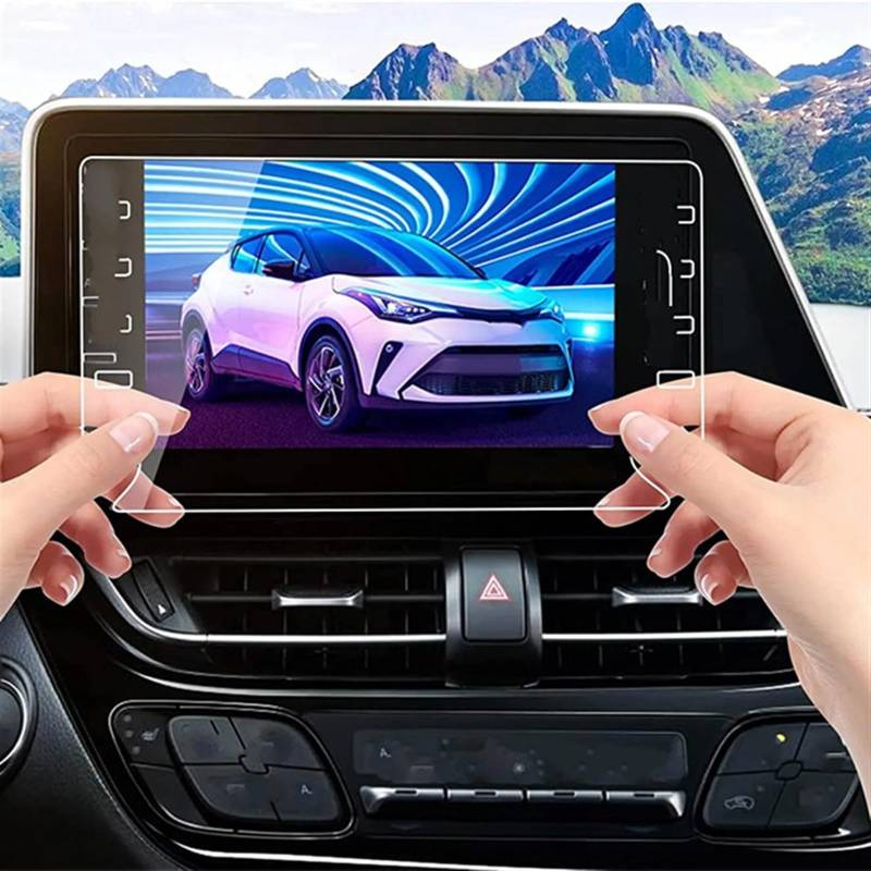 BBWUQIU Displayschutzfolie Kompatibel Mit Toyota Für Chr 2020 2021 2022 2023 8 Zoll Auto Instrument Transparent Schutz Film Center Control Screen Schutz Film von BBWUQIU