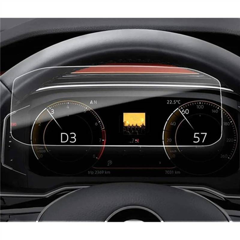 BBWUQIU Displayschutzfolie Kompatibel Mit VW Für Arteon 2021 Autonavigations-Displayschutzfolienaufkleber Displayschutzfolie Aus Gehärtetem Glas Autozubehör(Dashboard) von BBWUQIU