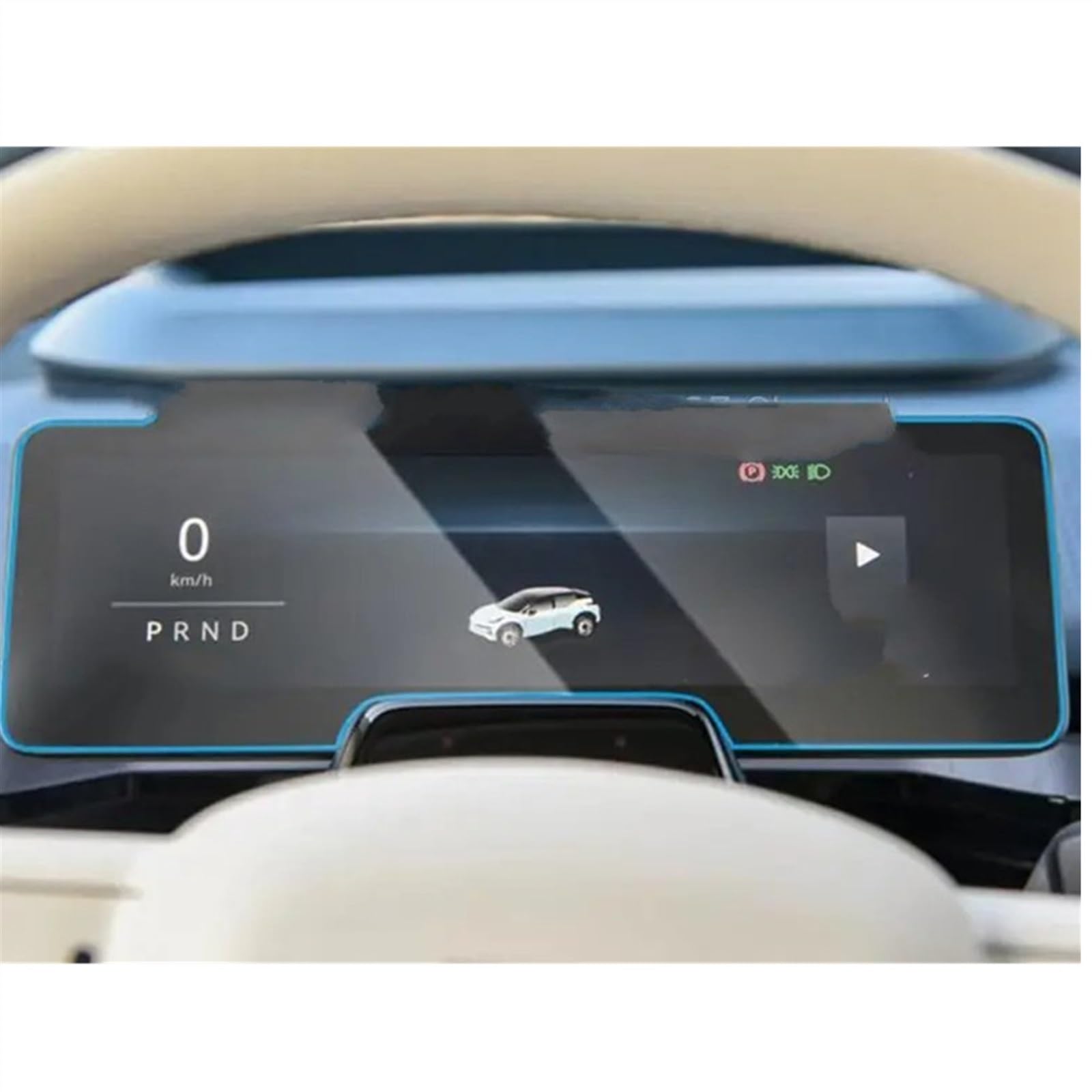 BBWUQIU Displayschutzfolie Kompatibel Mit Zeekr Für X 2023 Auto Instrument Transparent Schutz Film Auto Navigation Instrument Screen Schutz Film Auto Zubehör von BBWUQIU