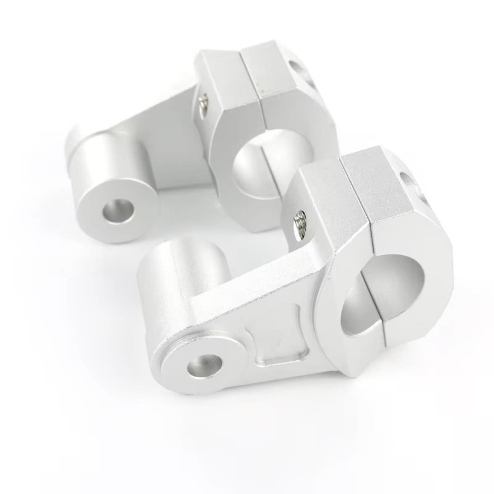 BBWUQIU Motorrad Lenker Riser Für CB500F 2019 2020 11/8 Zoll 28 Mm Motorrad Lenkererhöhung Verstellbare Stangenklemmen Lenker Riser Klemmen Motorrad Lenker Riser Adapter(Silver) von BBWUQIU