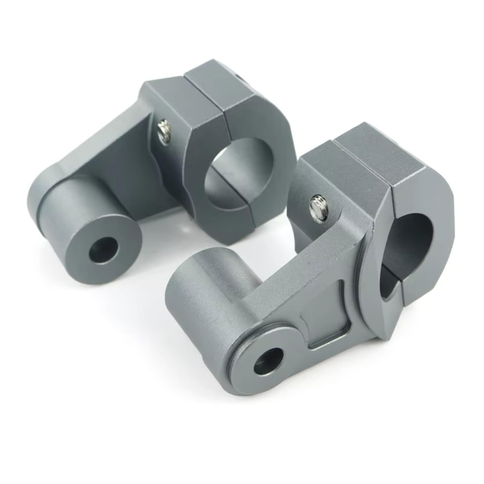 BBWUQIU Motorrad Lenker Riser Für CB650R 2019 28 Mm 11/8 Zoll Motorrad Lenkererhöhungen Verstellbare Lenkerklemmen Lenker Riser Klemmen Motorrad Lenker Riser Adapter(Gray) von BBWUQIU