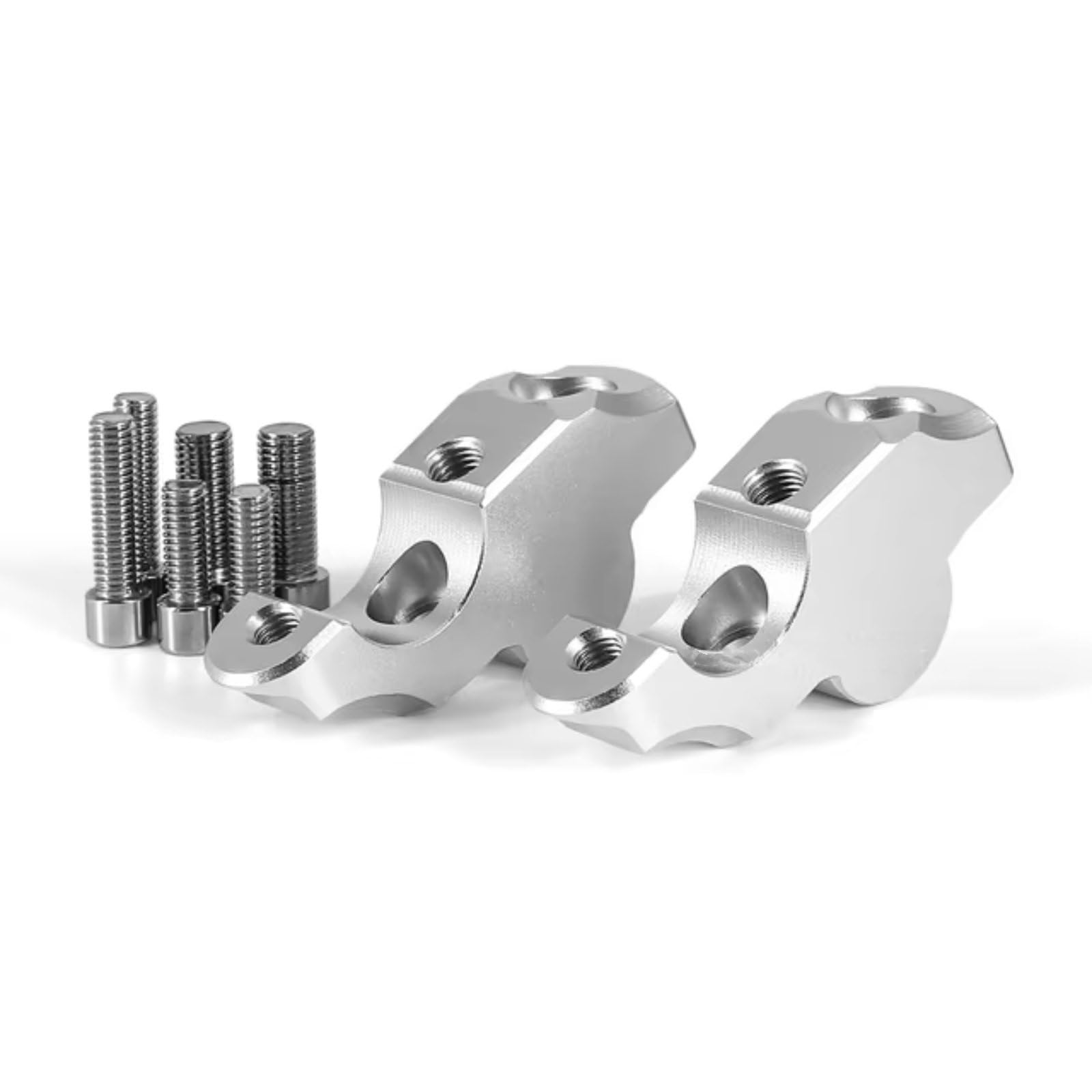 BBWUQIU Motorrad Lenker Riser Für K1600B Für Grand Für America Motorrad Zubehör Lenker Riser Griff Bar Clamp Extend Adapter Motorrad Lenker Halterung Klemme Heber(Silver) von BBWUQIU