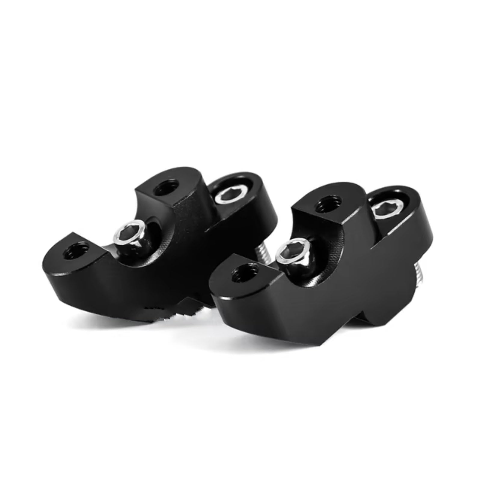 BBWUQIU Motorrad Lenker Riser Für NC750X Für CB500F Für CB300F 22MM Motorrad Lenker Riser Griff Bar Clamp Verlängern Adapter Motorrad Lenker Montieren Klemme Heber(Black) von BBWUQIU