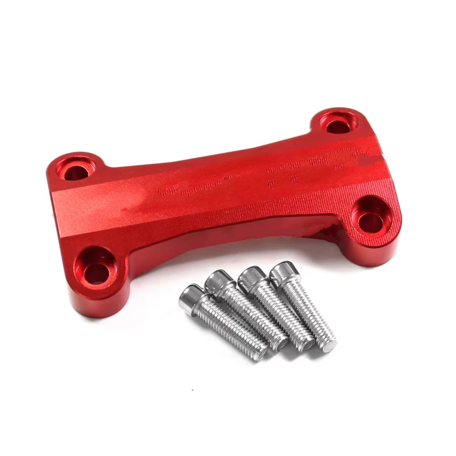 BBWUQIU Motorrad Lenker Riser Für R1250GS Für Adventure Für R1200GS Motorrad Lenker Lenker Riser Top Klemmen Abdeckung Lenker Riser Klemmen Motorrad Bar Riser Adapte(Red) von BBWUQIU