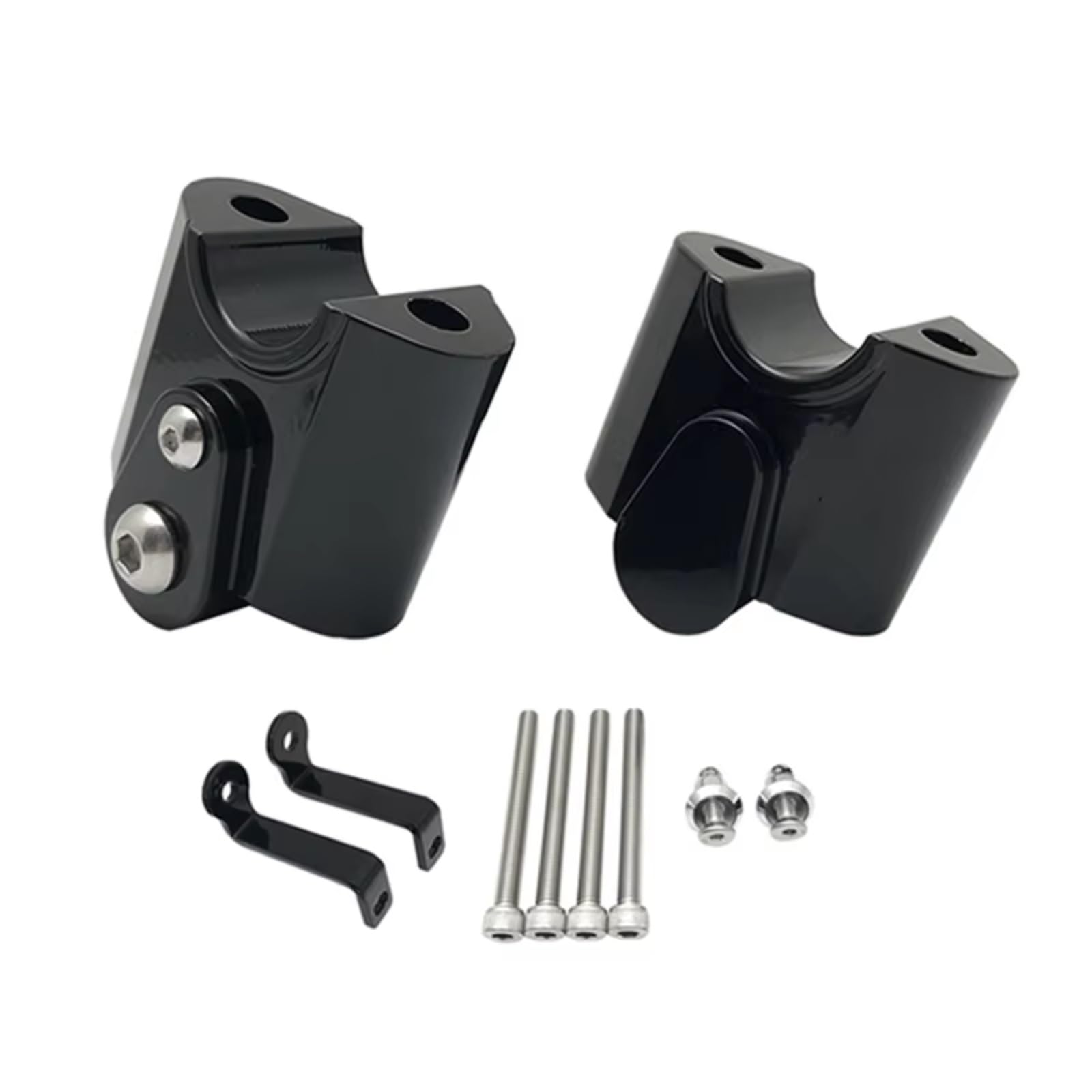 BBWUQIU Motorrad Lenker Riser Für R18 2020 2021 2022 2023 Lenker Riser Bar Mount Griff Klemme Montage Lift Clamp Adapter Motorrad Lenker Riser Montieren Schellen(Black) von BBWUQIU