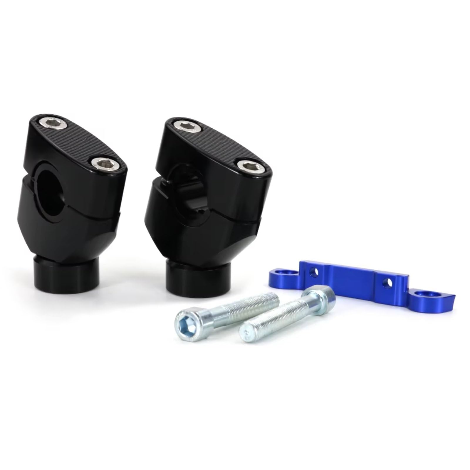 BBWUQIU Motorrad Lenker Riser Kompatibel Mit Yamaha Für MT-07 Für FZ-07 2015 2016 2017 2018 2019 2020 Motorrad Lenker Riser Bar Clamp Set Halterungen Zubehör(Blue) von BBWUQIU