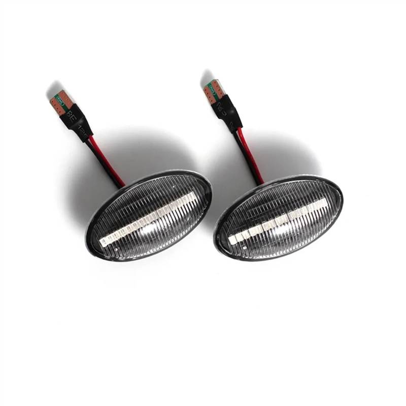 BBWUQIU Rückspiegel Blinker Licht Kompatibel Mit Für Mini Für Cooper Für R50 R52 Für R53 2002-2008 Seitenblinker-Markierungsleuchte Fließende Repeater-Anzeige Dynamischer Blinker(Crystal Type) von BBWUQIU