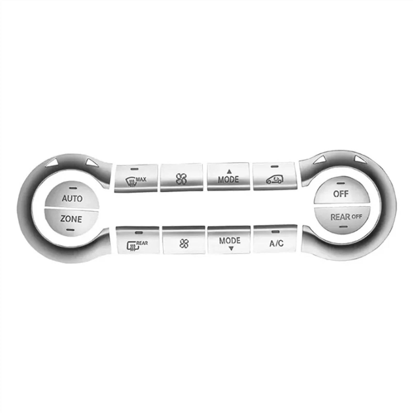 BBWUQIU Schalter Knopf Aufkleber Kompatibel Mit Benz Für GLA Class Für X156 2015 2016 2017 2018 Auto-Zentralsteuerung Klimaanlage Knopf Reparatur Abdeckung Aufkleber von BBWUQIU