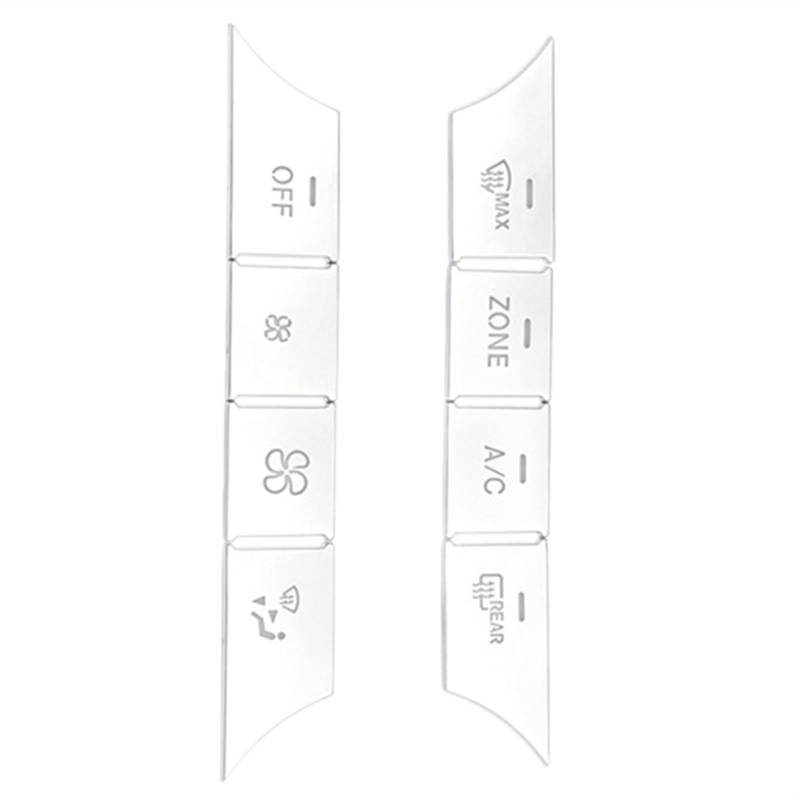 BBWUQIU Schalter Knopf Aufkleber Kompatibel Mit Benz Für GLK Class 2012 2013 2014 2015 Abdeckung Für AC-Armaturenbretttasten Abdeckung Für Medienlautstärketasten Ersatz des Innenaufklebers von BBWUQIU