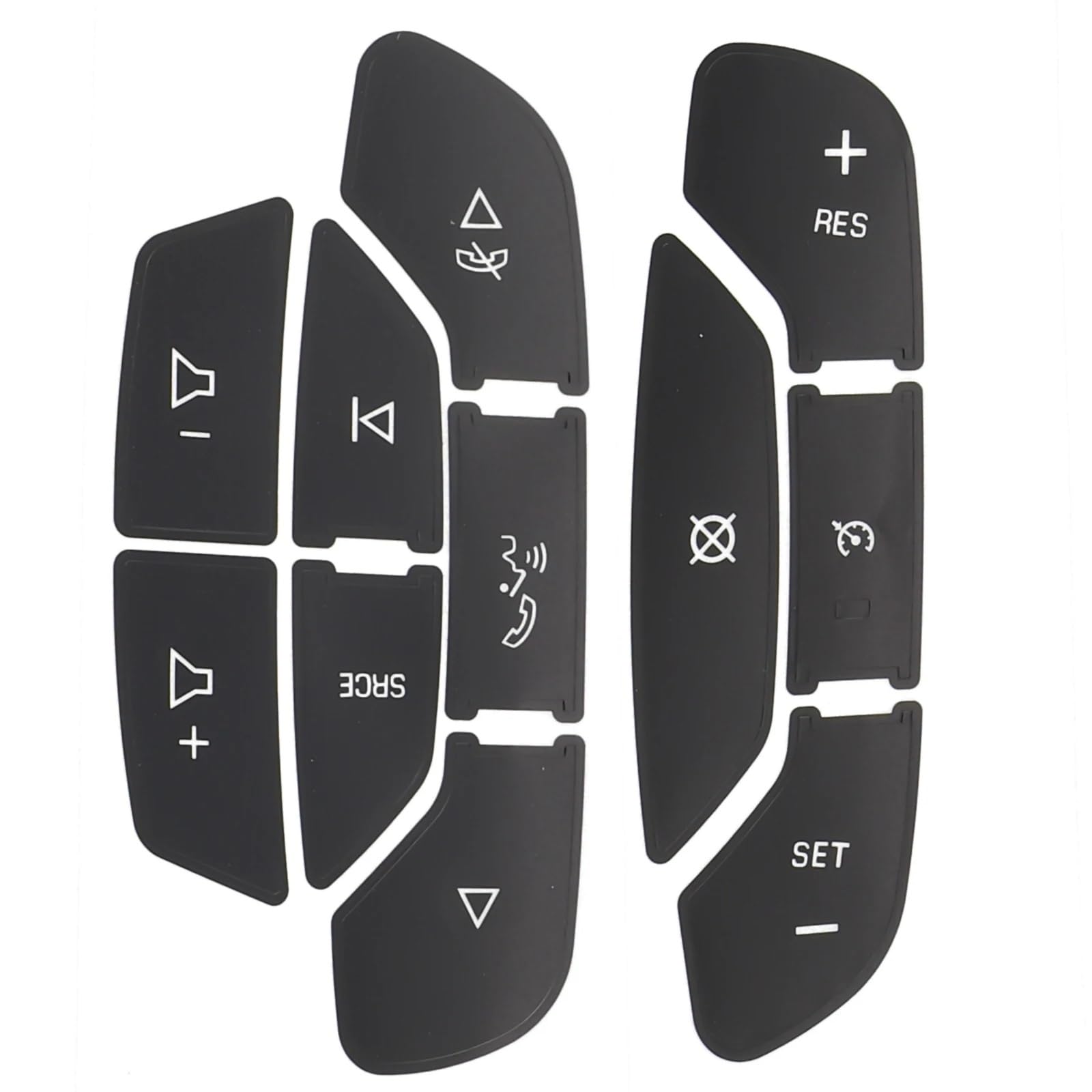 BBWUQIU Schalter Knopf Aufkleber Kompatibel Mit Tahoe Für Yukon 2007 2008 2009 2010 2011 2012 2013 2014 Interne Tastenaufkleber Tastenaufkleber-Reparaturset Schalteretikettensatz von BBWUQIU