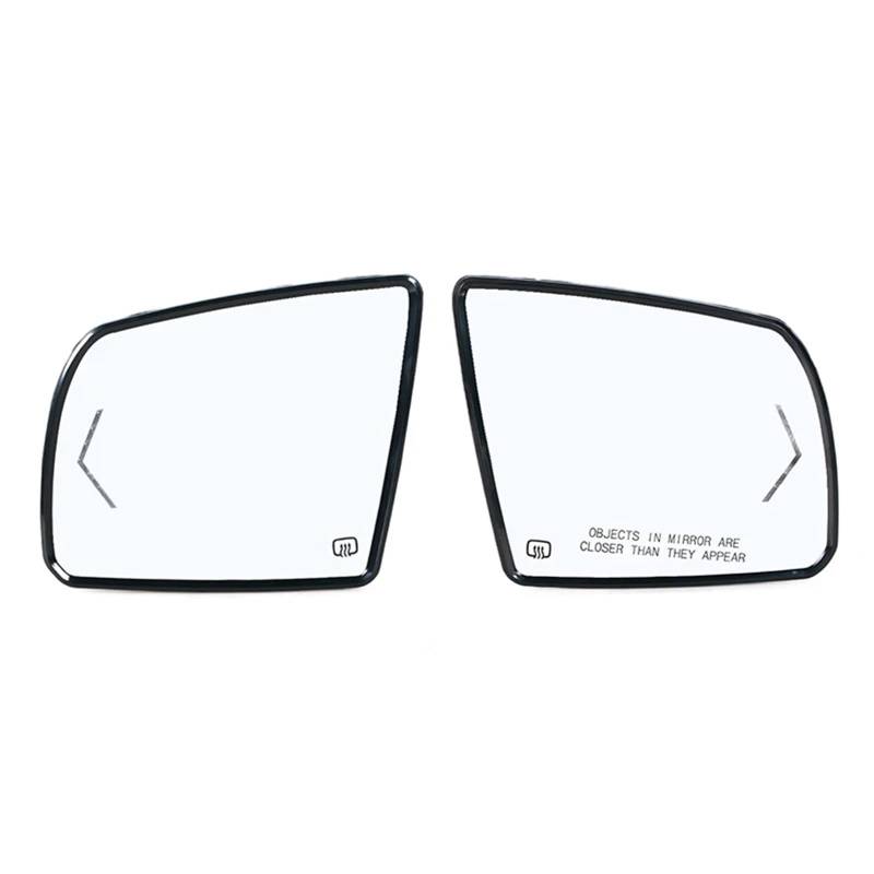 BBWUQIU Seitenspiegelglas Kompatibel Mit Toyota Für Tundra 2007–2020 Für Sequoia 2008 2009 2010 2012 2013 2014–2017 Autoaußenrückspiegelglas Mit Beheiztem(1 Pair) von BBWUQIU