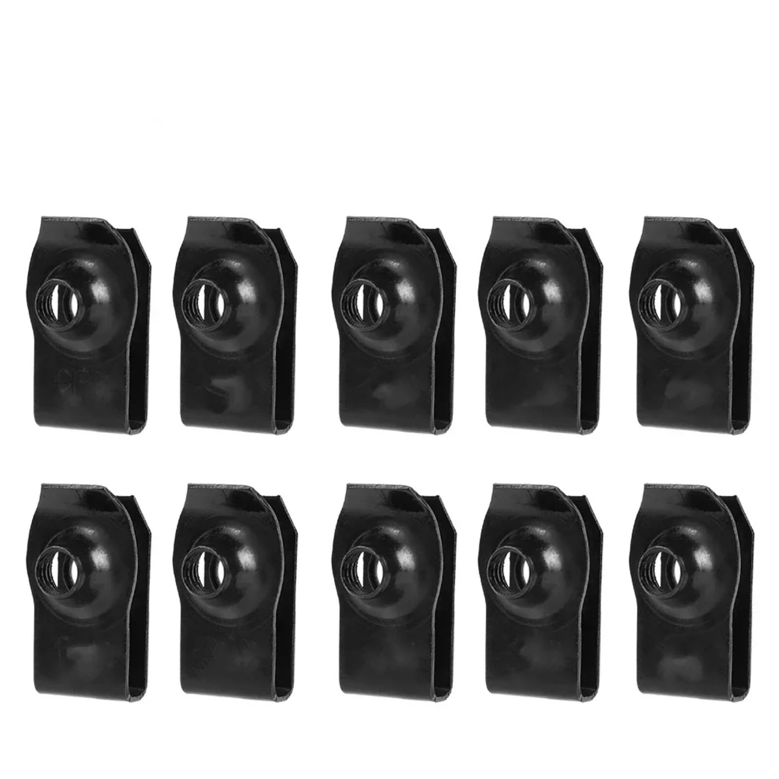 BBWUQIU Verkleidungsschrauben Allgemeine Teile Karosserieschrauben U-Mutter-Clips M6 Motorabdeckung Unterboden Für Spritzschutz Stoßstange Kotflügel Liner Halter Befestigungsnietschrauben(10pcs) von BBWUQIU