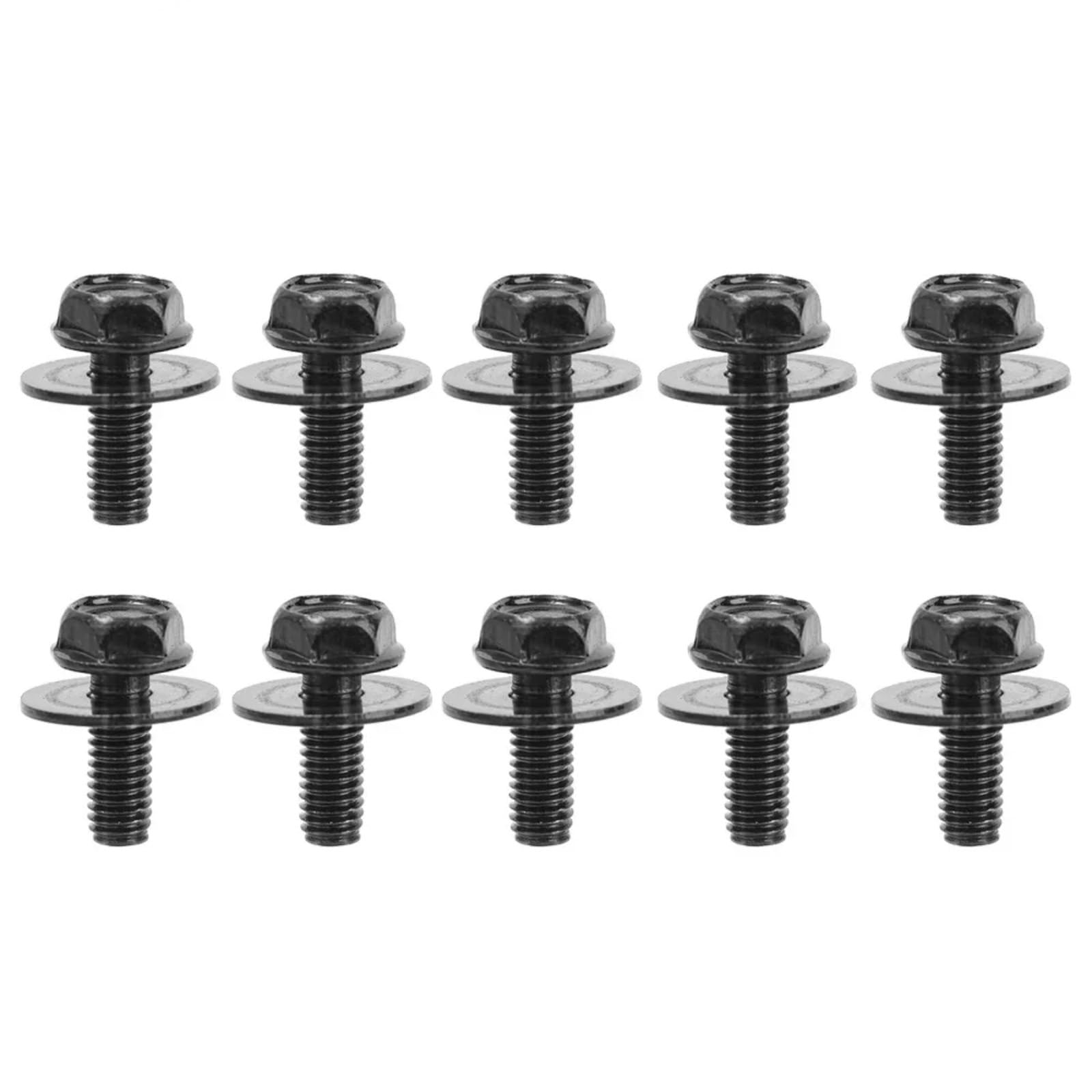 BBWUQIU Verkleidungsschrauben Allgemeine Teile Karosserieschrauben U-Mutter-Clips M6 Motorabdeckung Unterboden Für Spritzschutz Stoßstange Kotflügel Liner Halter Befestigungsnietschrauben(10pcs2) von BBWUQIU