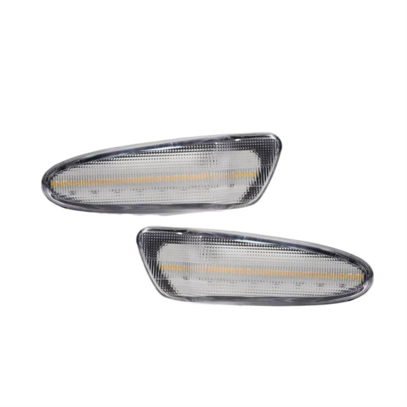 Rückspiegel Blinker Licht Kompatibel Mit Toyota Für SUPRA MK.4 1997 1998 Für Celica 2000 2001 2002 2003 2004 2005 Stoßstangen-Seitenmarkierungsleuchte, Vordere Seitenmarkierungsleuchte(Clear,White) von BBWUQIU