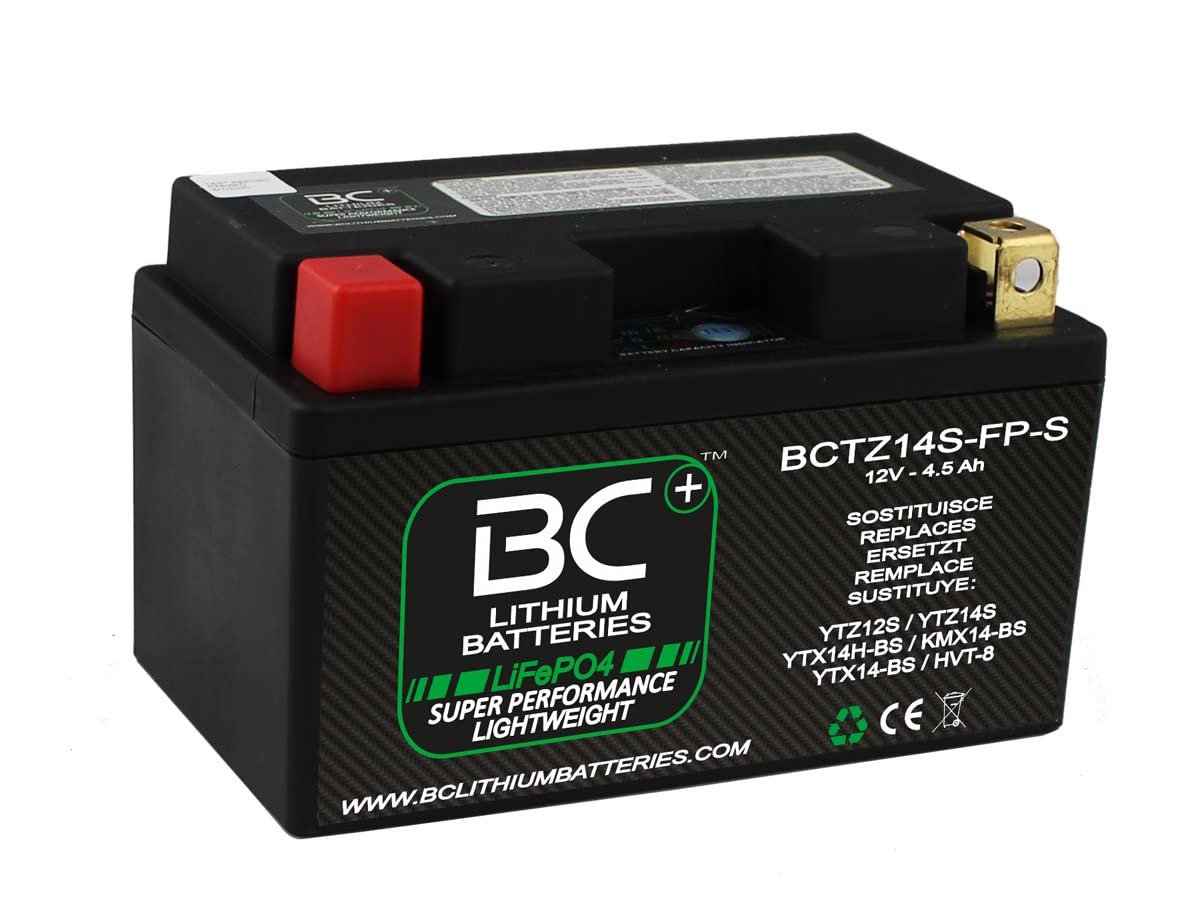 BC Lithiumbatterien BCTZ14S-FP-S LiFePO4 Lithium Motorradbatterie von BC Lithium Batteries