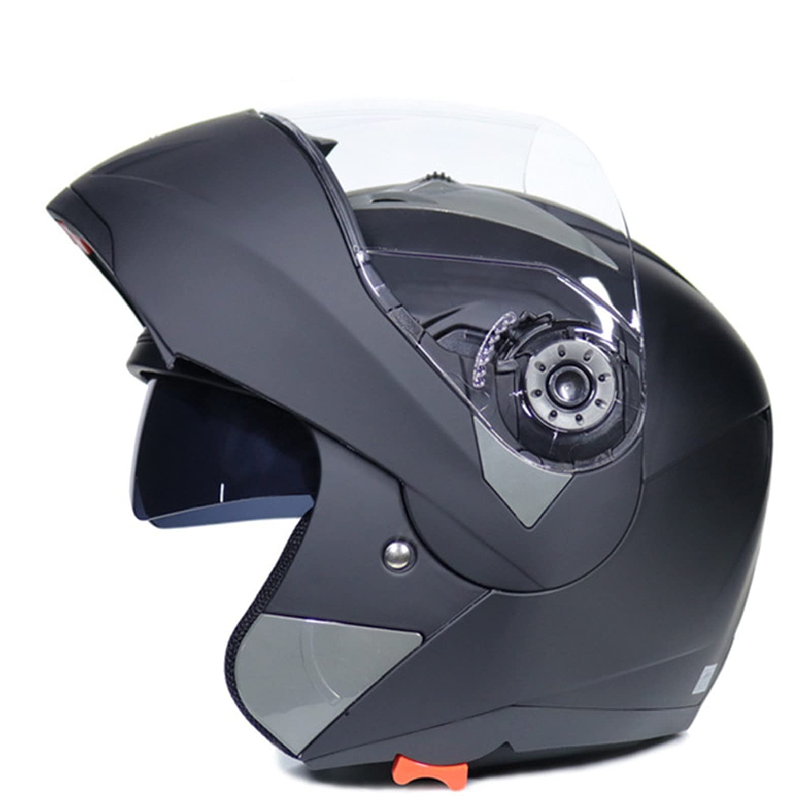 Modularer Motorradhelm Mit Doppelvisier, ECE-Geprüft Modularer Integral-Motorradhelm Für Moped Und Roller Frau Erwachsener Mann Motorrad Klapphelm H,XXL von BCBKD