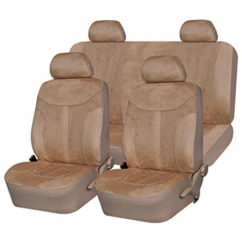 BC CORONA FUK10405 Sitzbezug Komplett-Set für Auto Toledo, beige (Airbag kompatibel/Reißverschluss hinten/Polyester) von BCCORONA