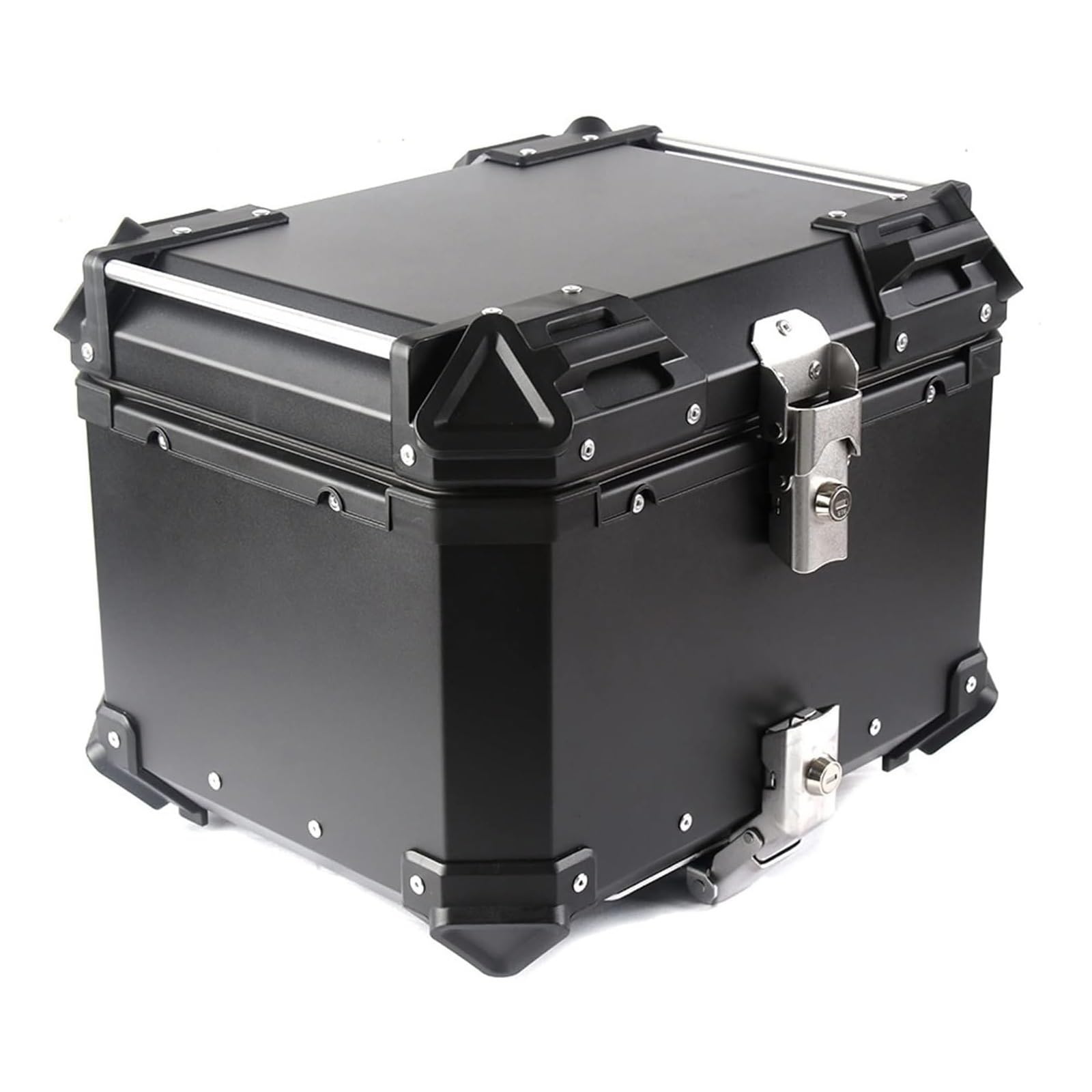 Anti-Kollisions- und Motorrad-Gepäckbox mit großem Fassungsvermögen und Sicherheitsschloss, 45/55/65/80/100 l(Black,55L: L 45cm*W 39.5cm*H 33cm) von BCJMKDX