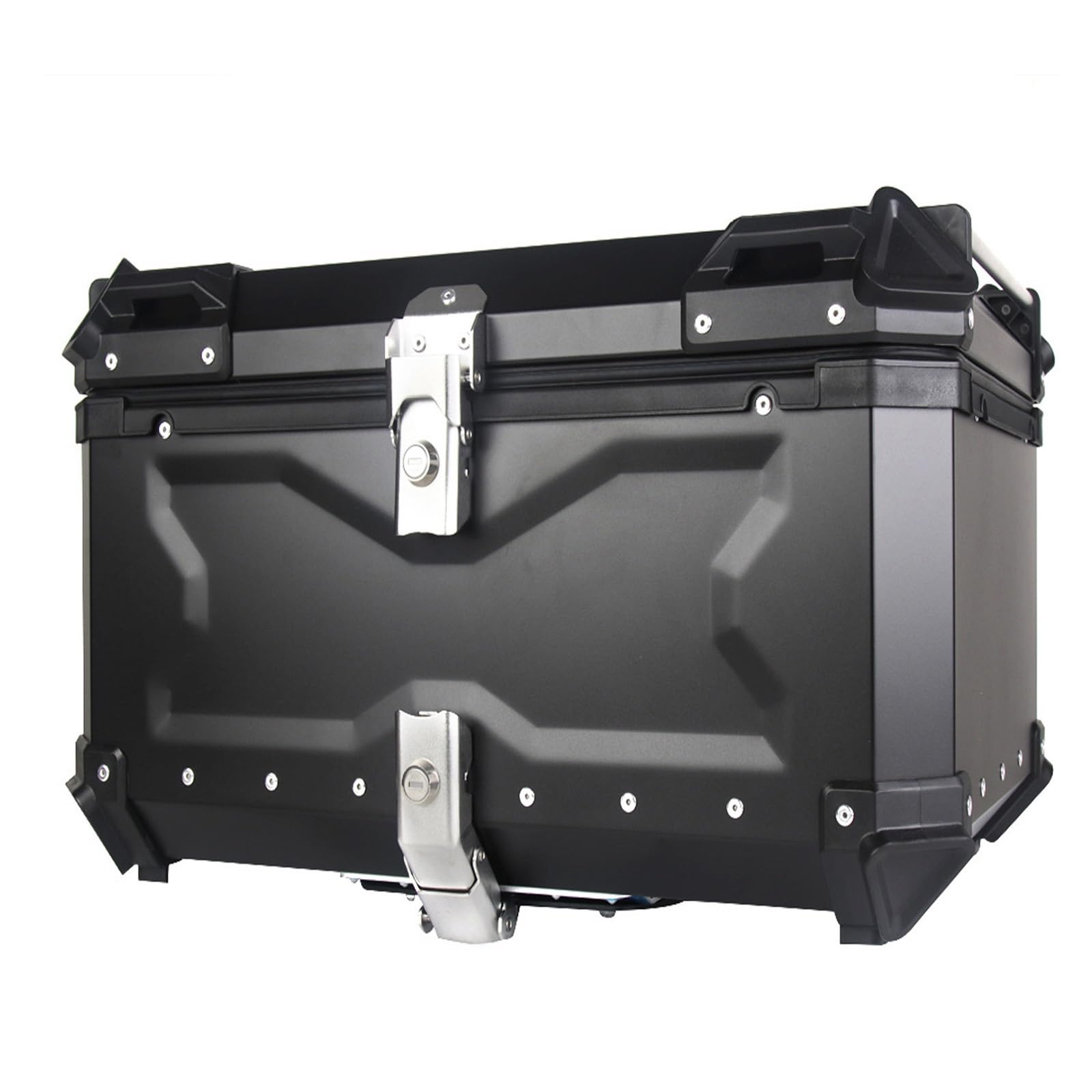 Motorrad-Heckbox, kleines Motorrad-Heck-Top-Box, Roller-Aufbewahrungs-Top-Box-Koffer, Schnellverschluss-Motorrad-Heckbox, Heckbox(Black,45L: L 41cm*W 33cm*H 30cm) von BCJMKDX