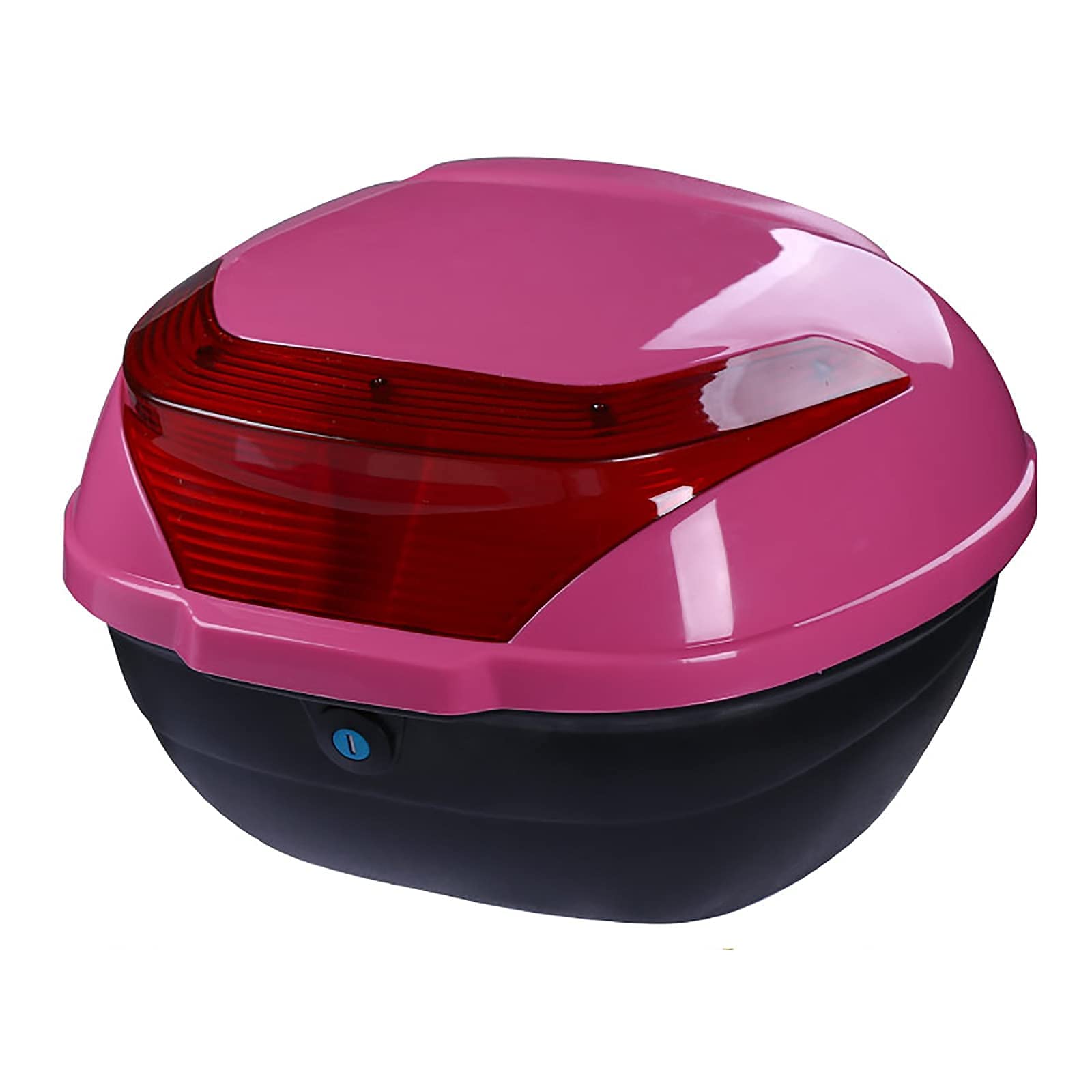 Motorrad-Kofferraum-Topbox – schwarz-weiße Touring-Heckbox, for Roller, Reisen und Pendeln – Motorrad-Aufbewahrungs-Organizer(Pink) von BCJMKDX