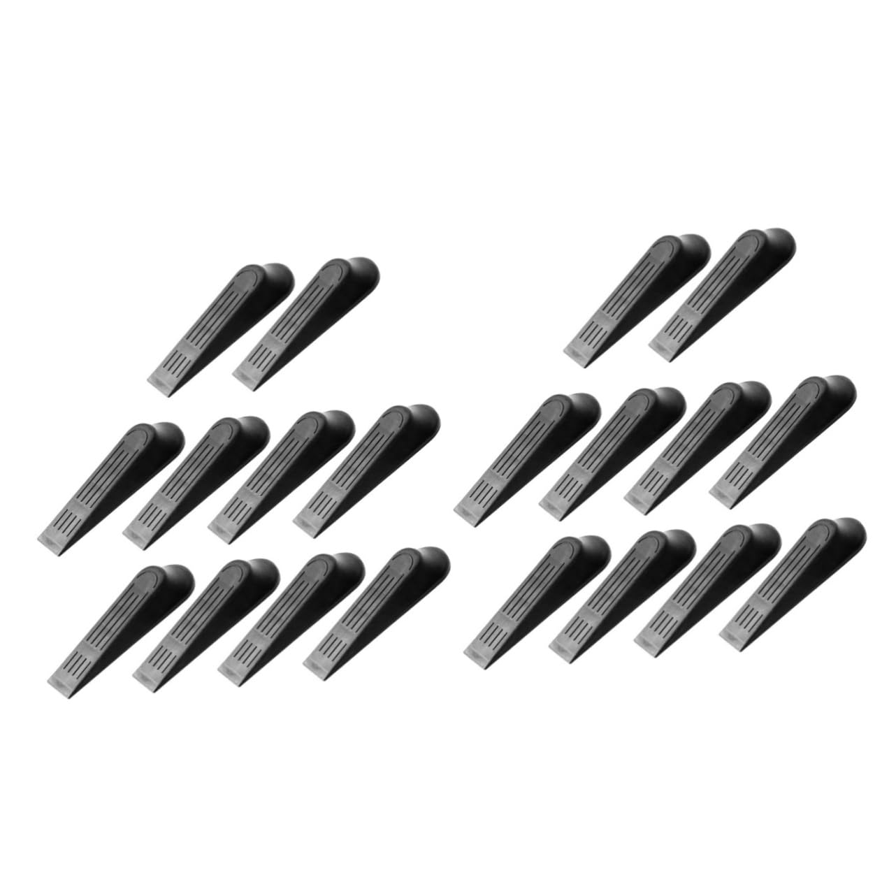 BCOATH 20 Stk Tür Stecker bodentürstopper door wedge kindersichere Tür kindersicheres Tor Türknaufstopper Türzugschutz Türblocker Beweistor schiebetür Türkeil Türpuffer Plastik Black von BCOATH