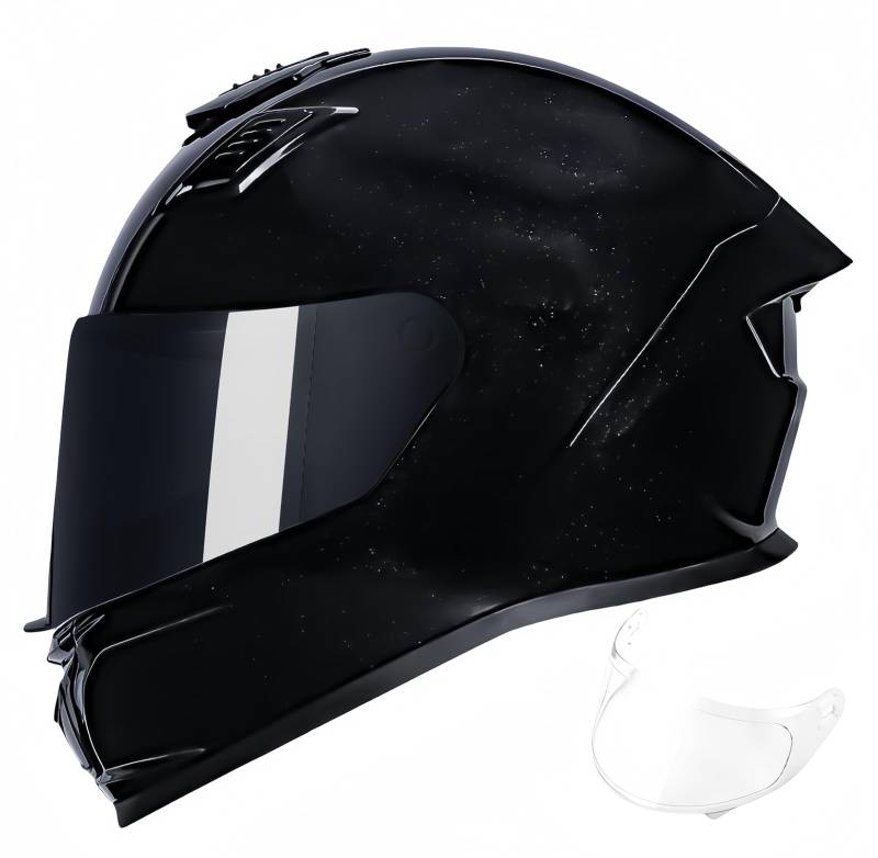 Modularer Motorradhelm, Integrierter, Hochklappbarer Vollgesichts-Motorradhelm Für Erwachsene, Männer Und Frauen, Mit Visier, Moped-Schutzhelm, ECE-Zulassung A,M53-54CM von BDBRHFG