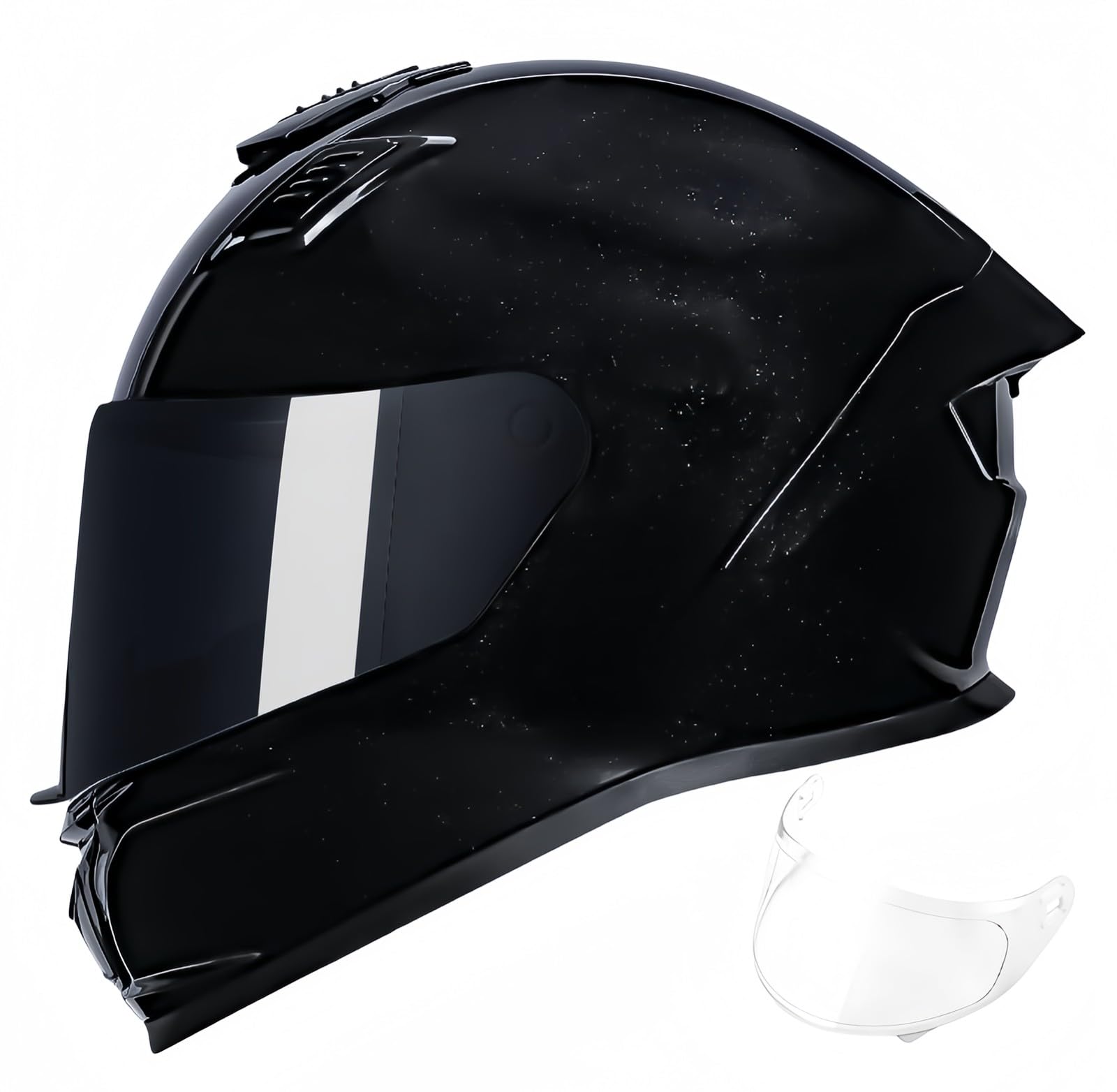 Modularer Motorradhelm, Integrierter, Hochklappbarer Vollgesichts-Motorradhelm Für Erwachsene, Männer Und Frauen, Mit Visier, Moped-Schutzhelm, ECE-Zulassung A,XL57-58CM von BDBRHFG