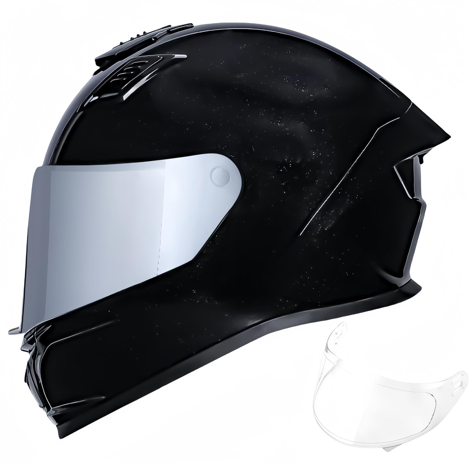 Modularer Motorradhelm, Integrierter, Hochklappbarer Vollgesichts-Motorradhelm Für Erwachsene, Männer Und Frauen, Mit Visier, Moped-Schutzhelm, ECE-Zulassung B,L55-56CM von BDBRHFG