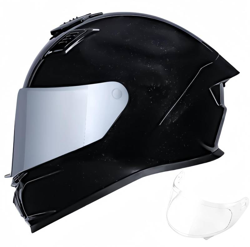 Modularer Motorradhelm, Integrierter, Hochklappbarer Vollgesichts-Motorradhelm Für Erwachsene, Männer Und Frauen, Mit Visier, Moped-Schutzhelm, ECE-Zulassung B,S50-52CM von BDBRHFG