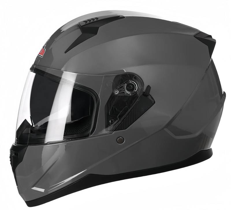 Motorradhelm Motorrad Modularer Helm Mit Doppelvisier, ECE Genehmigte Für Erwachsene, Männer Und Frauen, Leichte Motorrad-Integralhelme E,L59-60CM von BDBRHFG