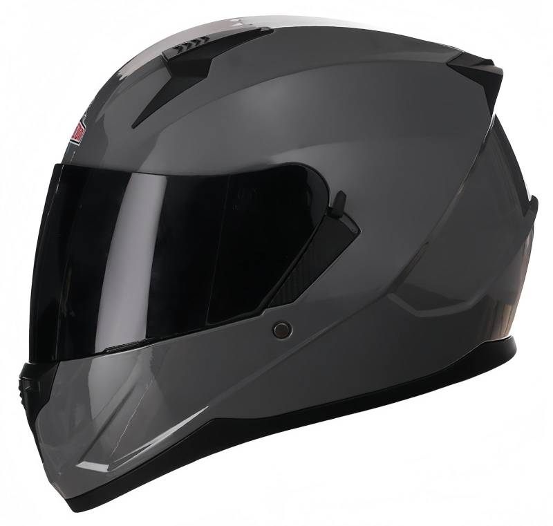 Motorradhelm Motorrad Modularer Helm Mit Doppelvisier, ECE Genehmigte Für Erwachsene, Männer Und Frauen, Leichte Motorrad-Integralhelme F,L59-60CM von BDBRHFG