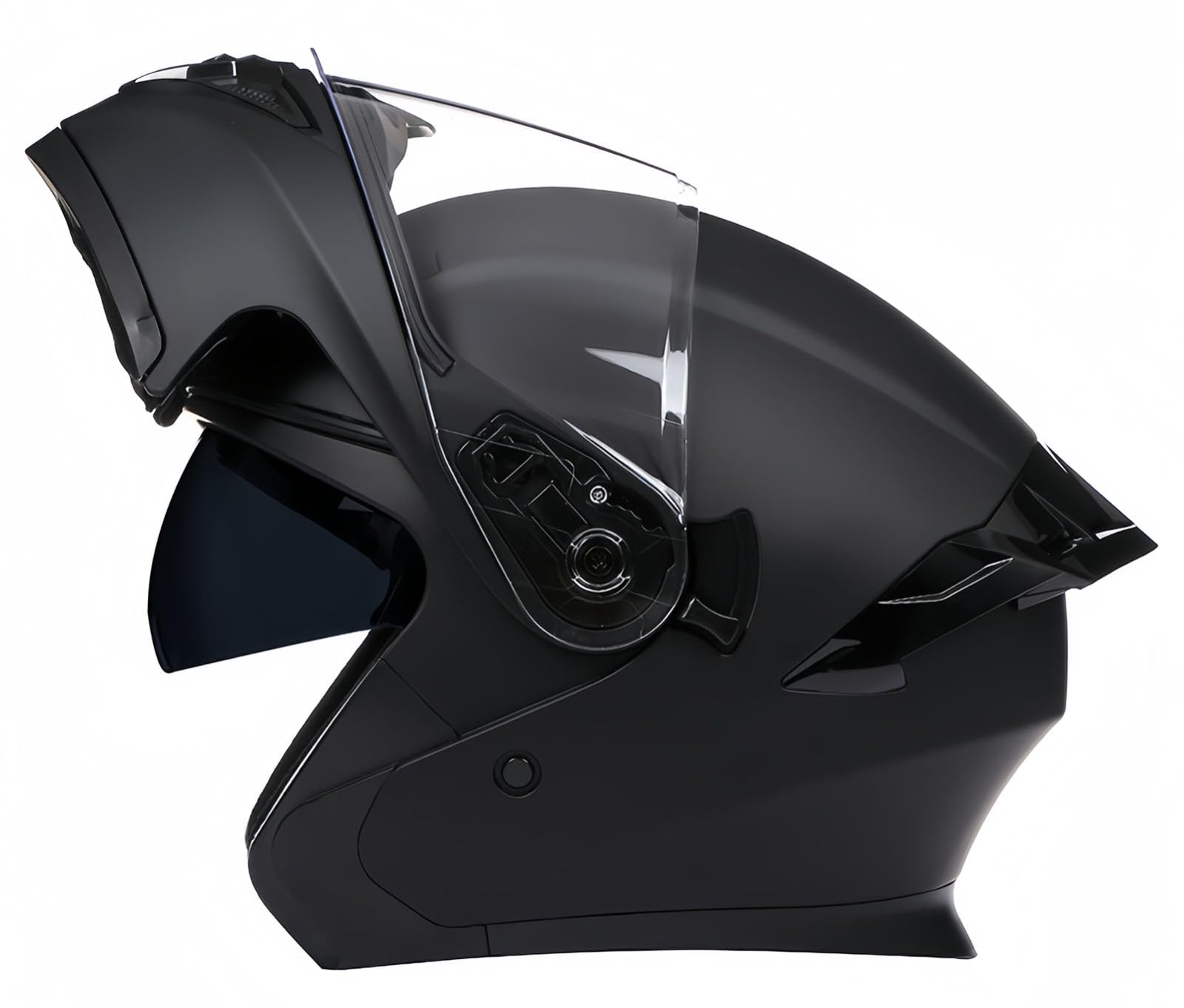 Motorradhelmmotorrad-Integralhelm, Motorrad-Sturzhelm Für Erwachsene, ECE-Geprüft, Eingebautes Doppelvisier, Hochklappbare Vorderseite B,L59-60CM von BDBRHFG