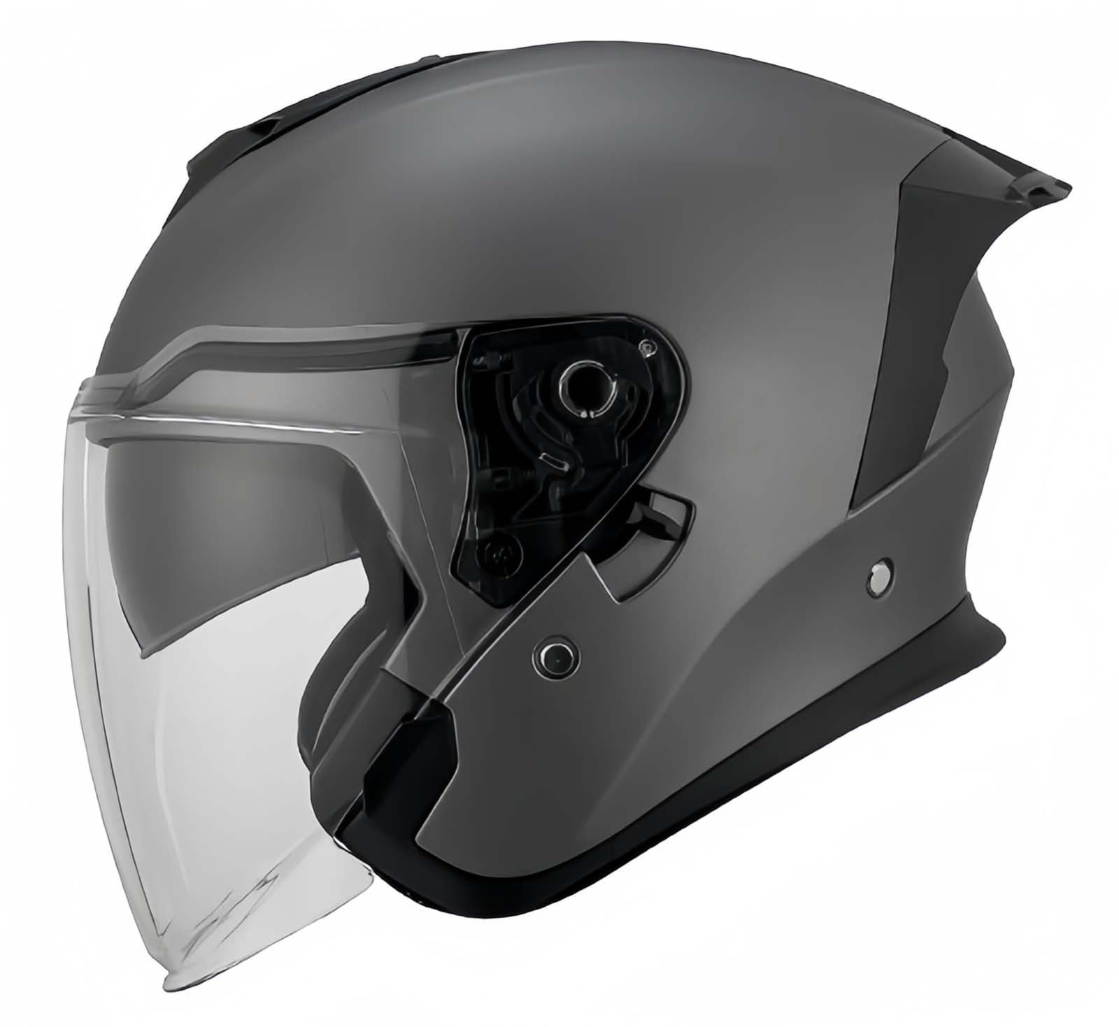 Offener Motorradhelm, Motorradhelme, 3/4-Doppelbrille, Herausnehmbare Liner-Ohrenschützer, ECE-Zertifizierung Für Männer Und Frauen C,L59-60CM von BDBRHFG