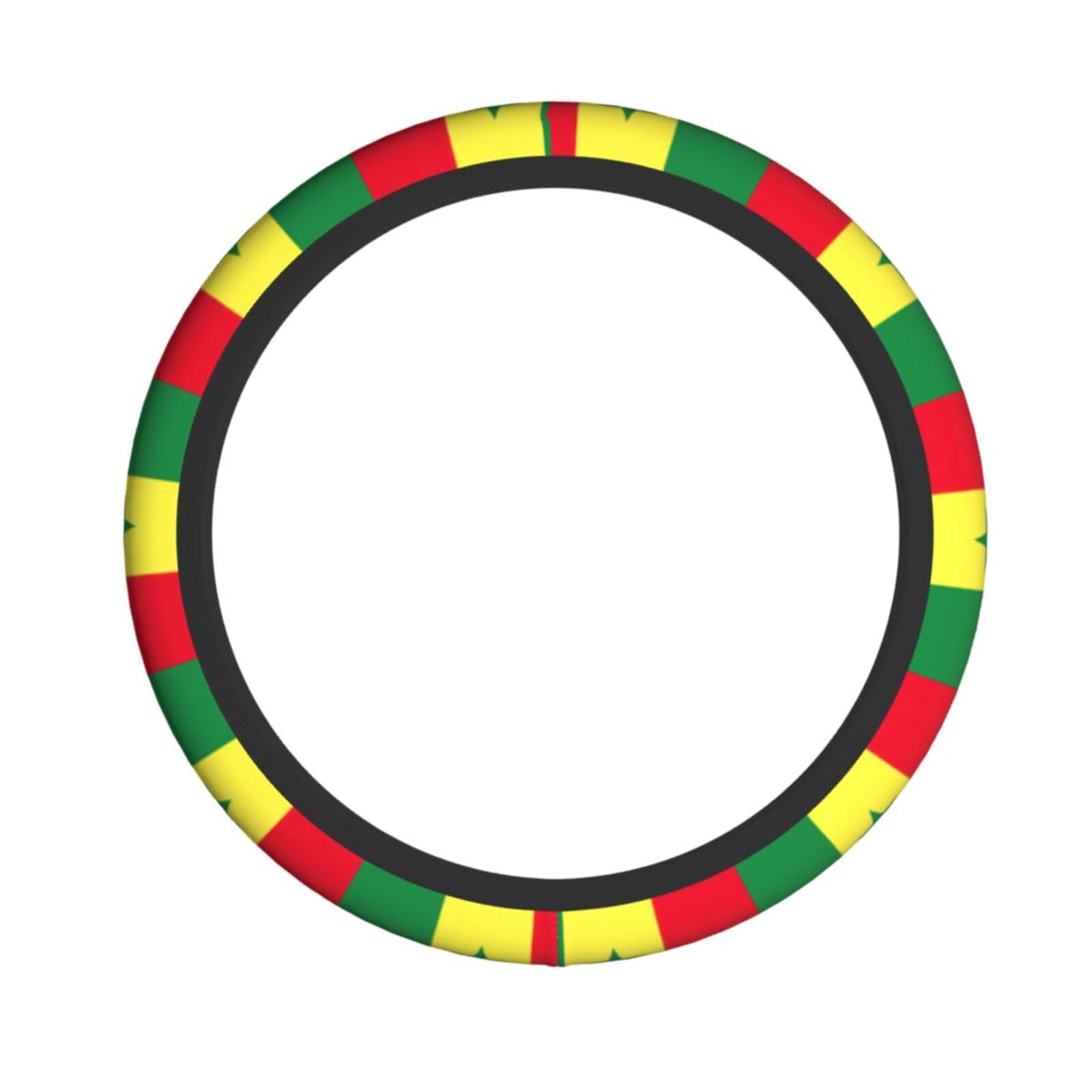 Universeller Lenkradbezug mit Flagge von Senegal, 38,1 x 3,1 cm, ästhetisches Lenkradzubehör von BDDFN