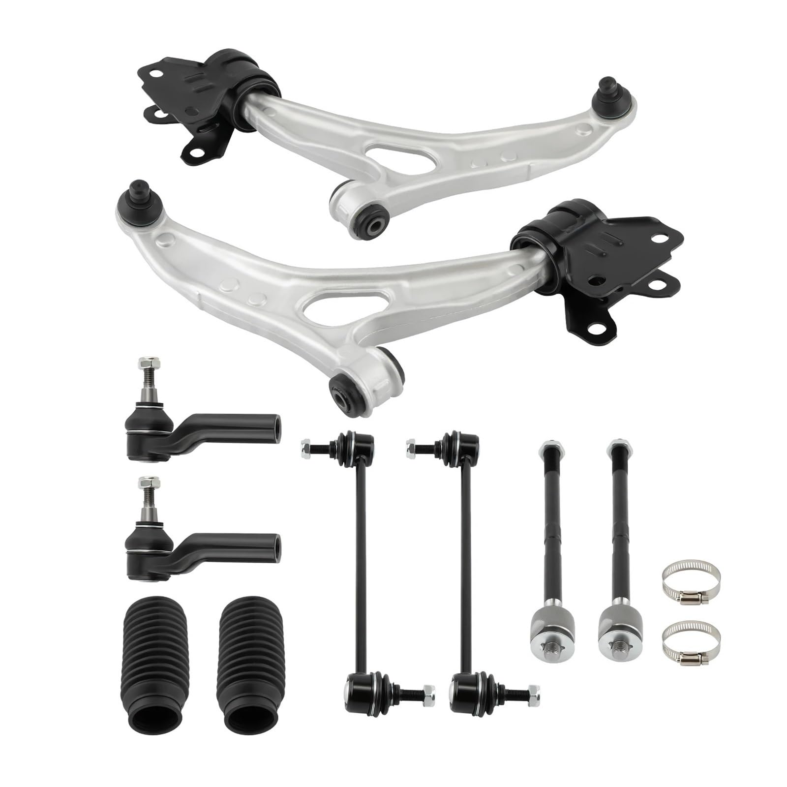 12 stücke Suspension Kit Front Lower Arm Sway Bar Kompatibel for Ford Focus 2012-2018 von BDGYJGFE