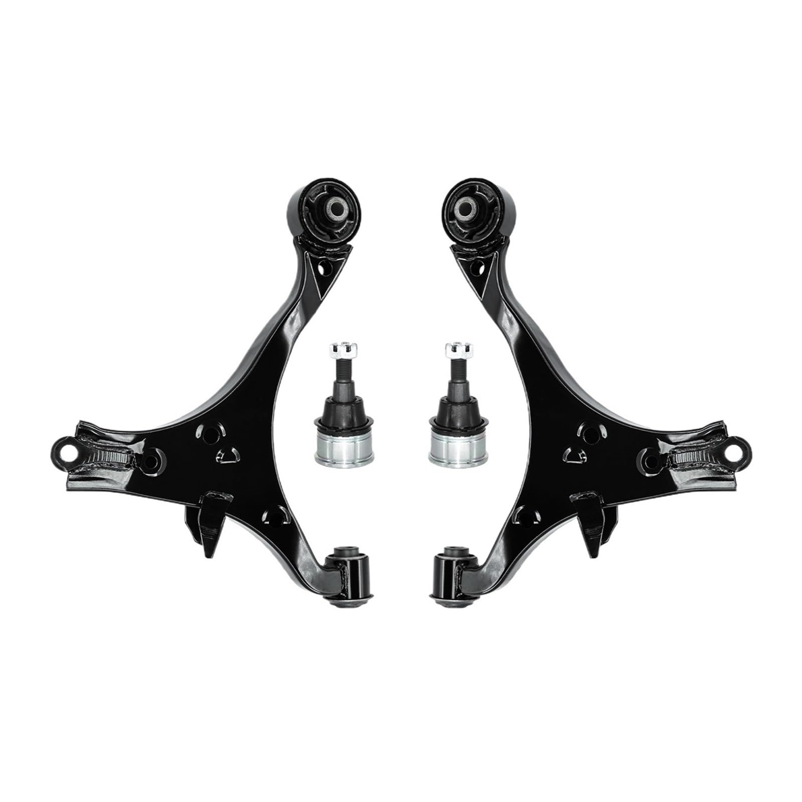 4-teiliges Front Lower Suspension Kit mit Querlenkern und Kugelgelenken, kompatibel mit Honda Civic Coupe Sedan 2001 2002 2003 2004 2005 von BDGYJGFE