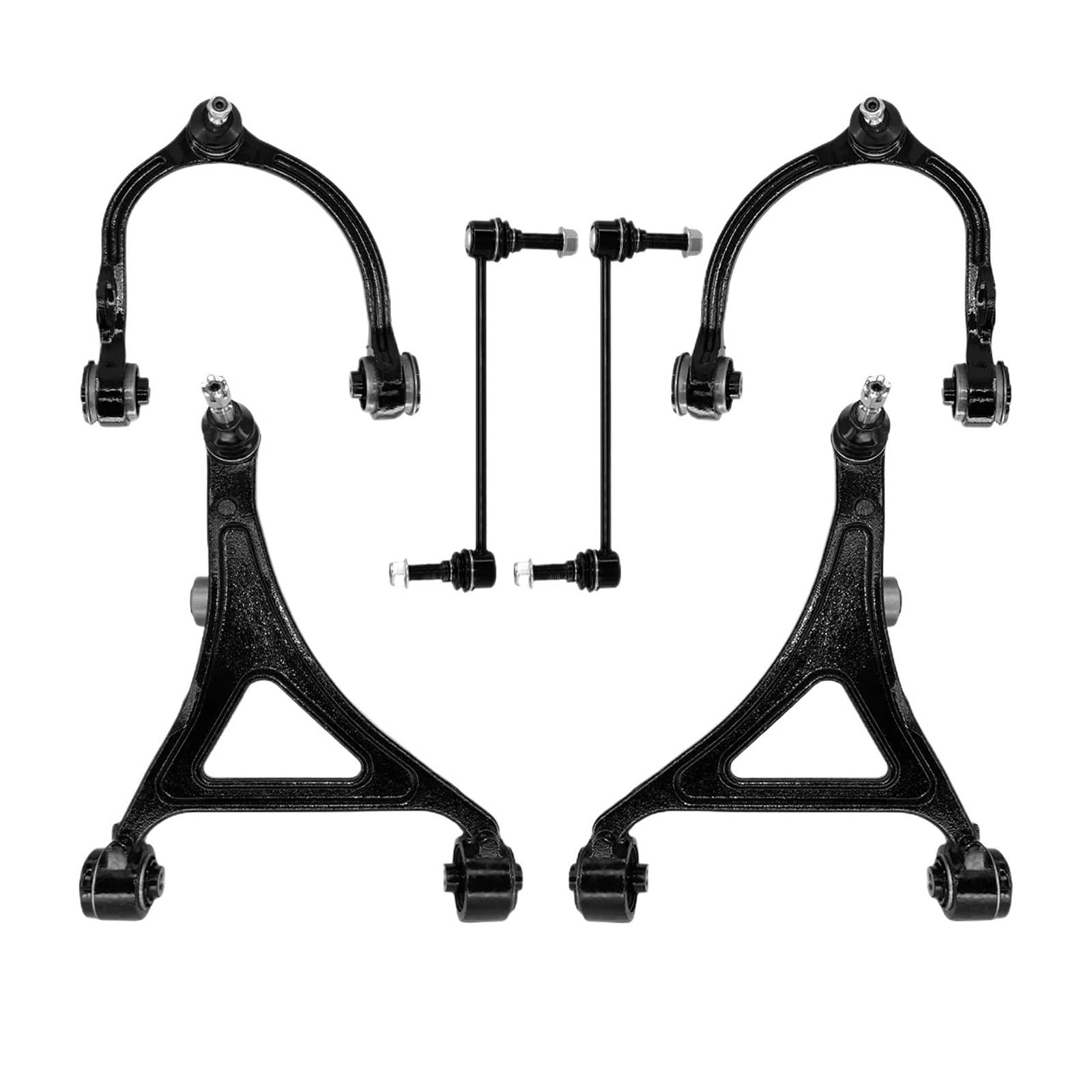 6-teiliges Front Lower Upper Querlenker Stabilisator Link Set Kompatibel for Chrysler 300 Kompatibel for Dodge Charger Challenger 2012-2022 von BDGYJGFE