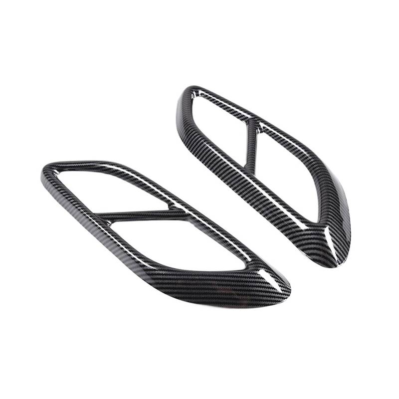 Compatible For Benz E-Class CLE W214 2024+ E260 300 AMG stainless steels Car Rear Exhaust Muffler Tail Pipe Cover Trim Accessories(Carbon fiber) von BDGYJGFE